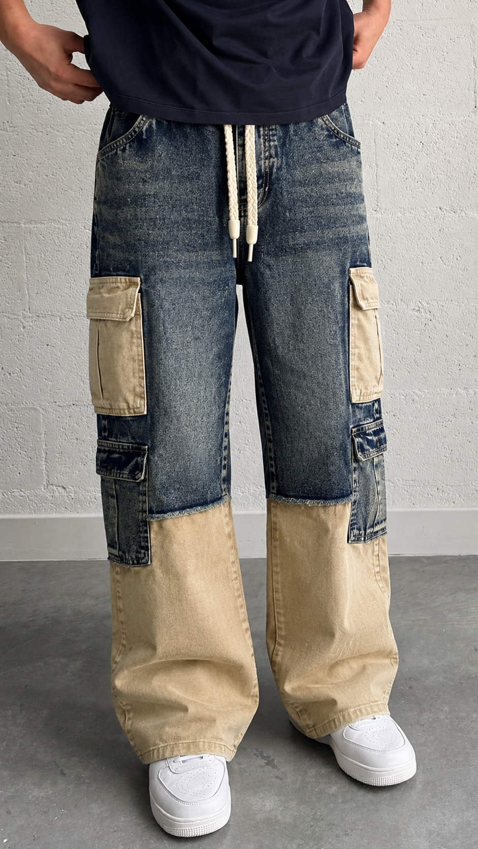 Youth Carpenter Jeans with Contrast Panel Details (L172 \ 16)
